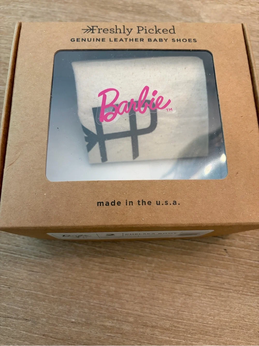 Freshly Picked Barbie™ Cowgirl Chelsea Boot Baby Shoe
